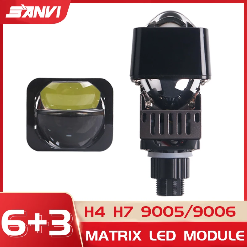 Car Led Headlight 9005 9006 - SANVI-Lumières LED matricielles Bi LED Tech