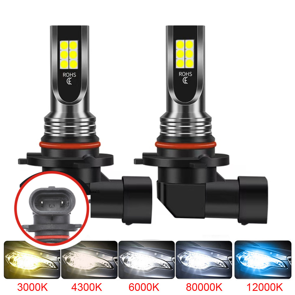 Car Led Headlight 9005 9006 - Ampoules antibrouillard LED pour voiture, 2