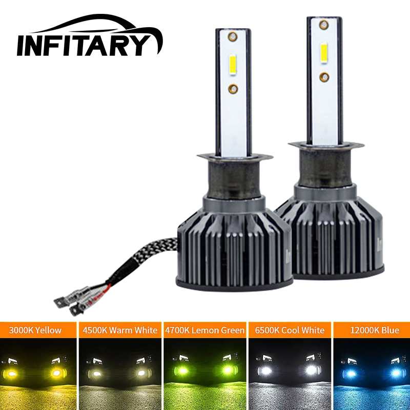 Led Fog Light H11 3000K Yellow - Ampoule LED Infitary H7 pour voiture,