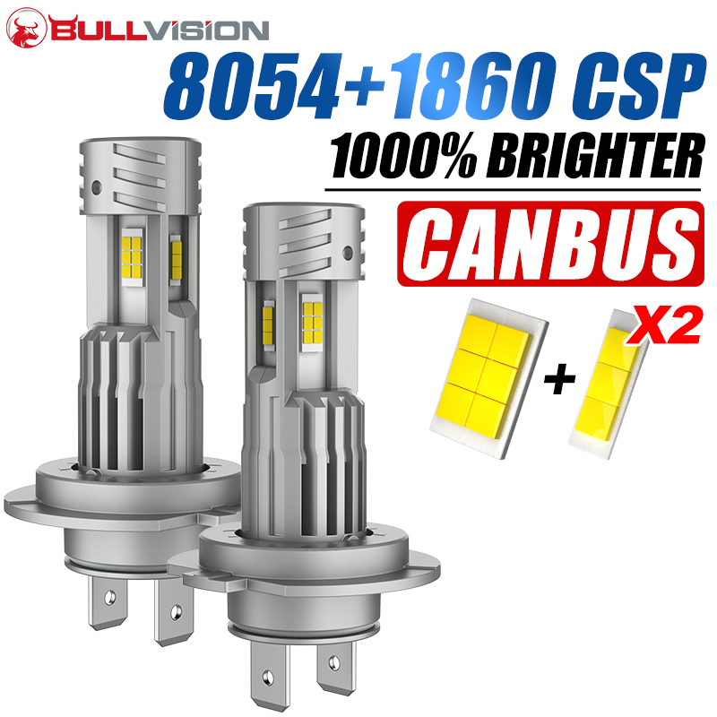 Led Headlight Bulb Canbus Error Free - 2x Kit de phares LED H7
