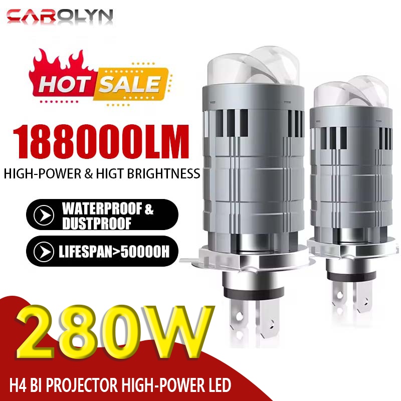 Motorcycle Led Headlight Bulb H4 - H4 Bi Mini LED projecteur lentille