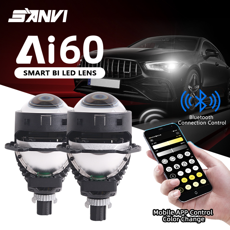Car Led Headlight 9005 9006 - Nouveau SANVI Ai60 voiture Bi LED