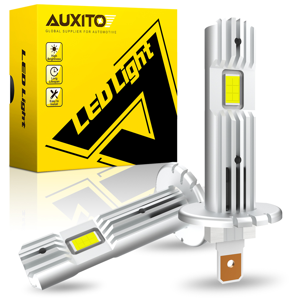 Led Headlight 6500K White 12000Lm - AUXITO 2 pièces 12000LM H1 LED