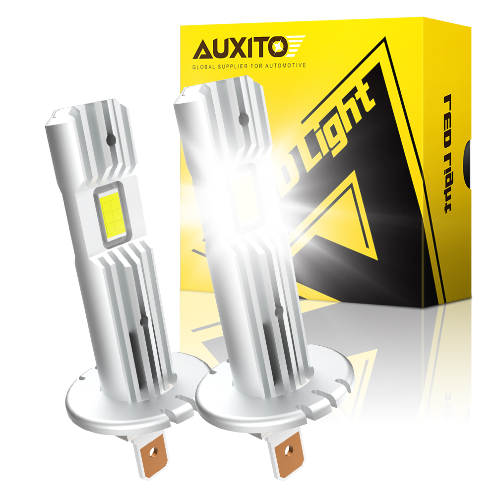 Led Headlight 6500K White 12000Lm - AUXITO 2 pièces 12000LM H1 LED