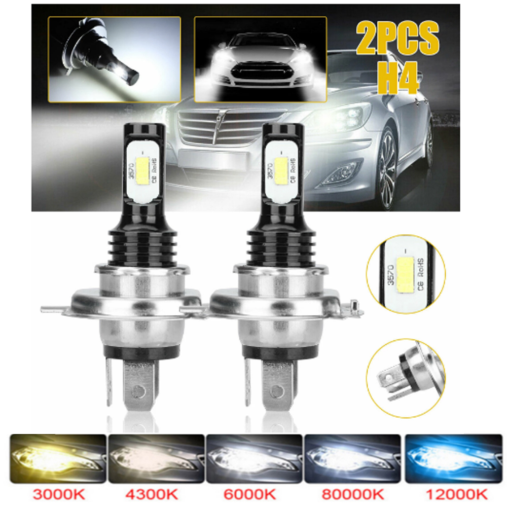 Car Led Bulb H1 H3 H8 H11 - 2 pièces H4 H7 LED 20000Lms