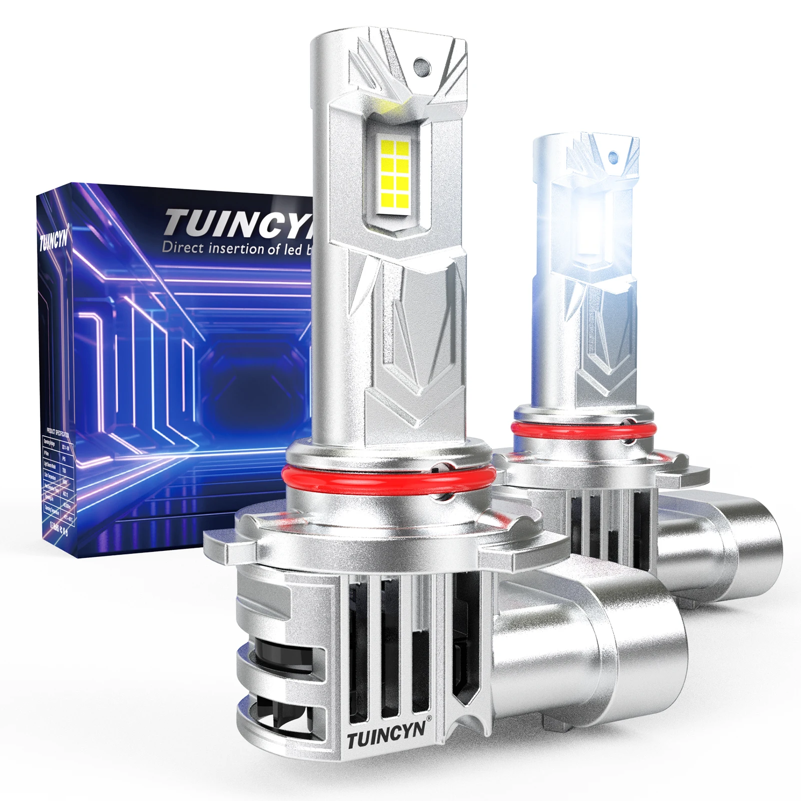 Car Led Headlight 9005 9006 - TUINCYN 2 pièces 9005 9006 phare
