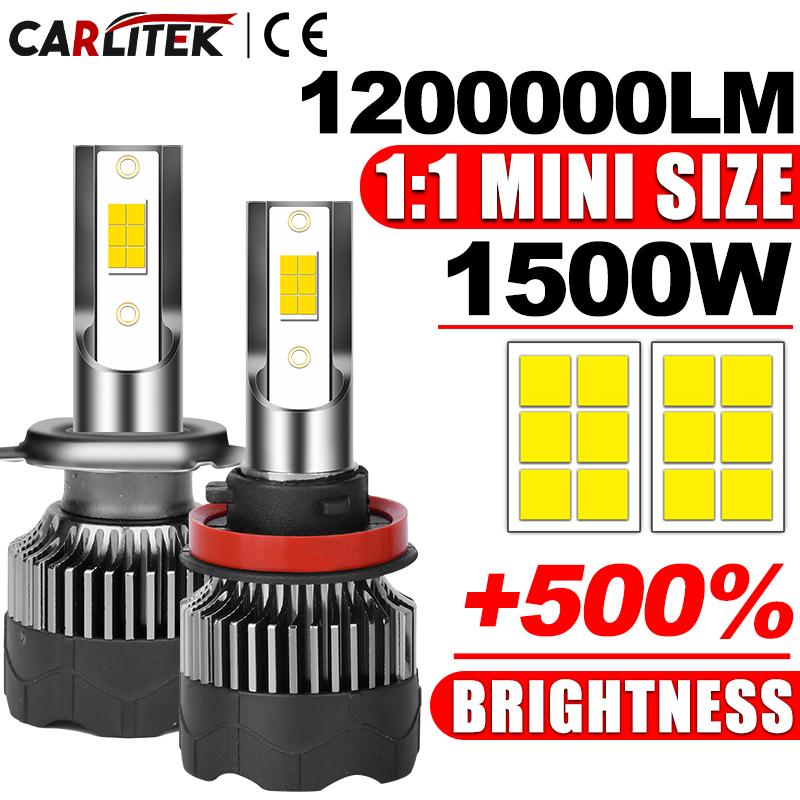 Car Led Bulb H1 H3 H8 H11 - Phare LED de voiture 1200000lm 1500W