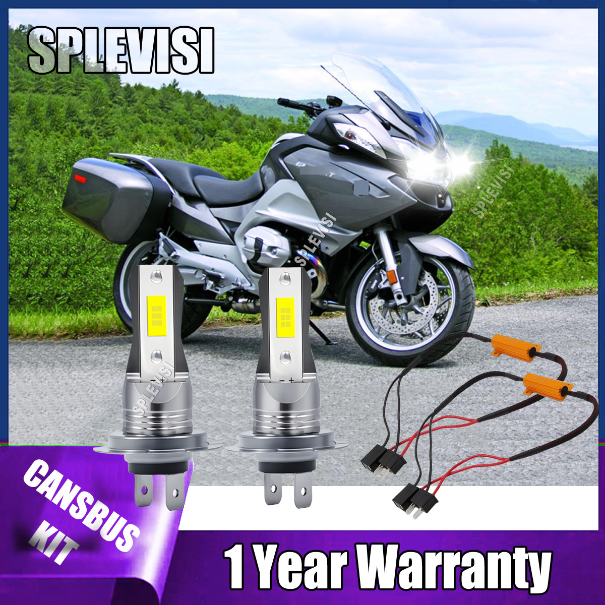 Led Headlight Bulb Canbus Error Free - Ampoules de phares de moto H7