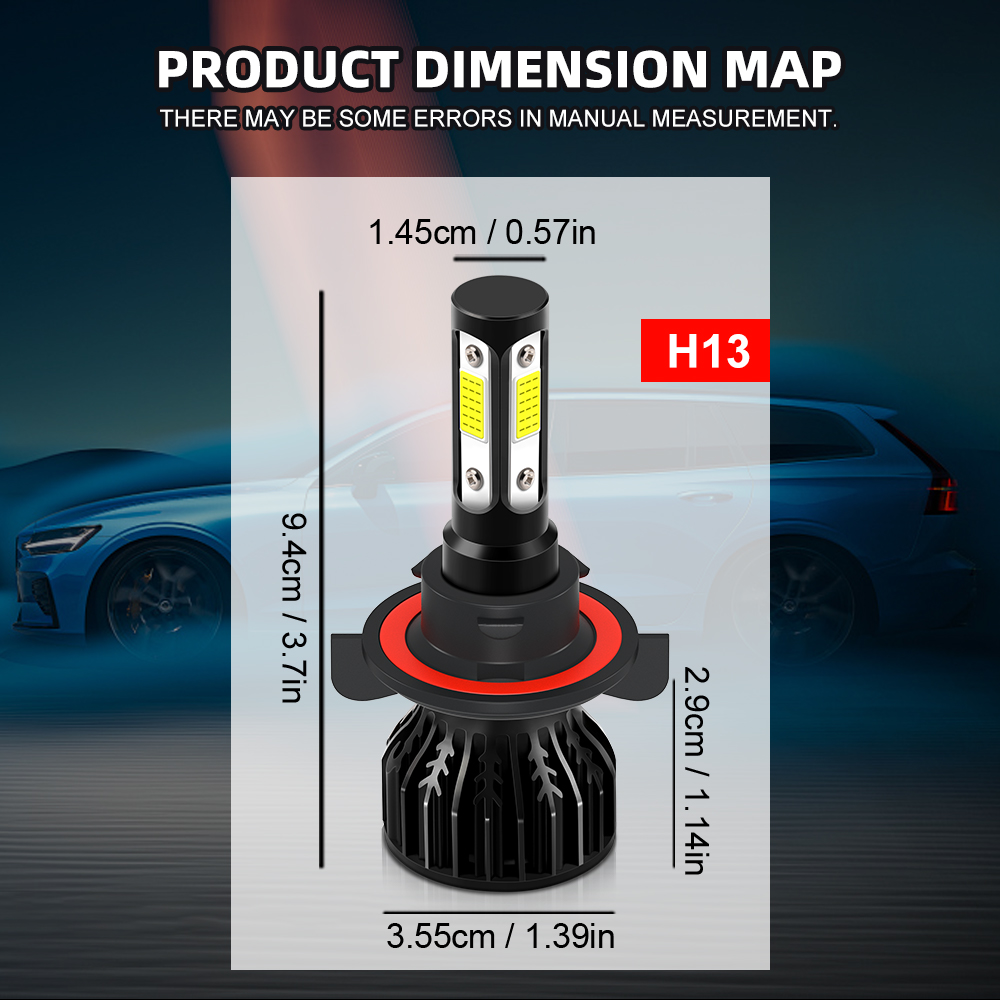 Ampoules de phares LED de voit - Led Headlight 6500K White 12000Lm avis et prix