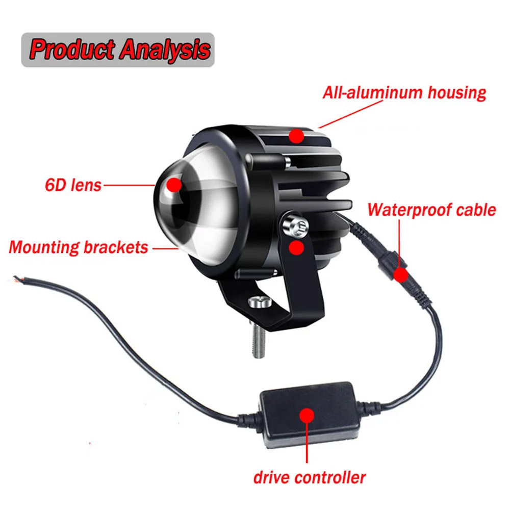 Projecteur de moto lumière Las - Laser Led Headlight Projector Lens avis et prix