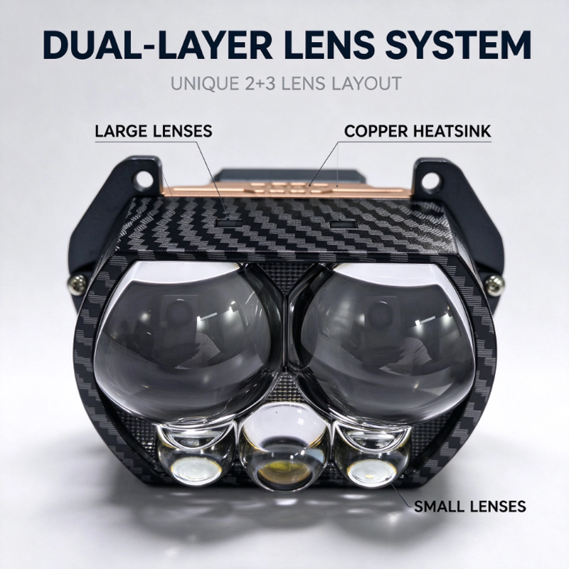 Phares LED à cinq lentilles 21 - Laser Led Headlight Projector Lens avis et prix