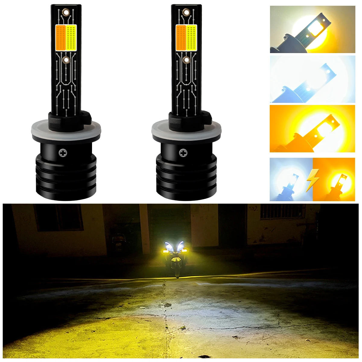880 881 H27 H1 H3 H7 tricolore - Car Led Bulb H1 H3 H8 H11 avis et prix