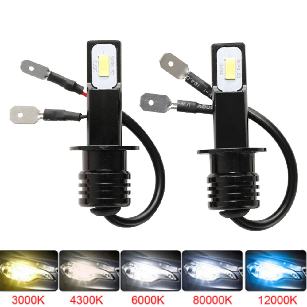 2 ampoules LED H1 H3 H4 H7 HB4 - Led Headlight Bulb H7 20000Lm avis et prix