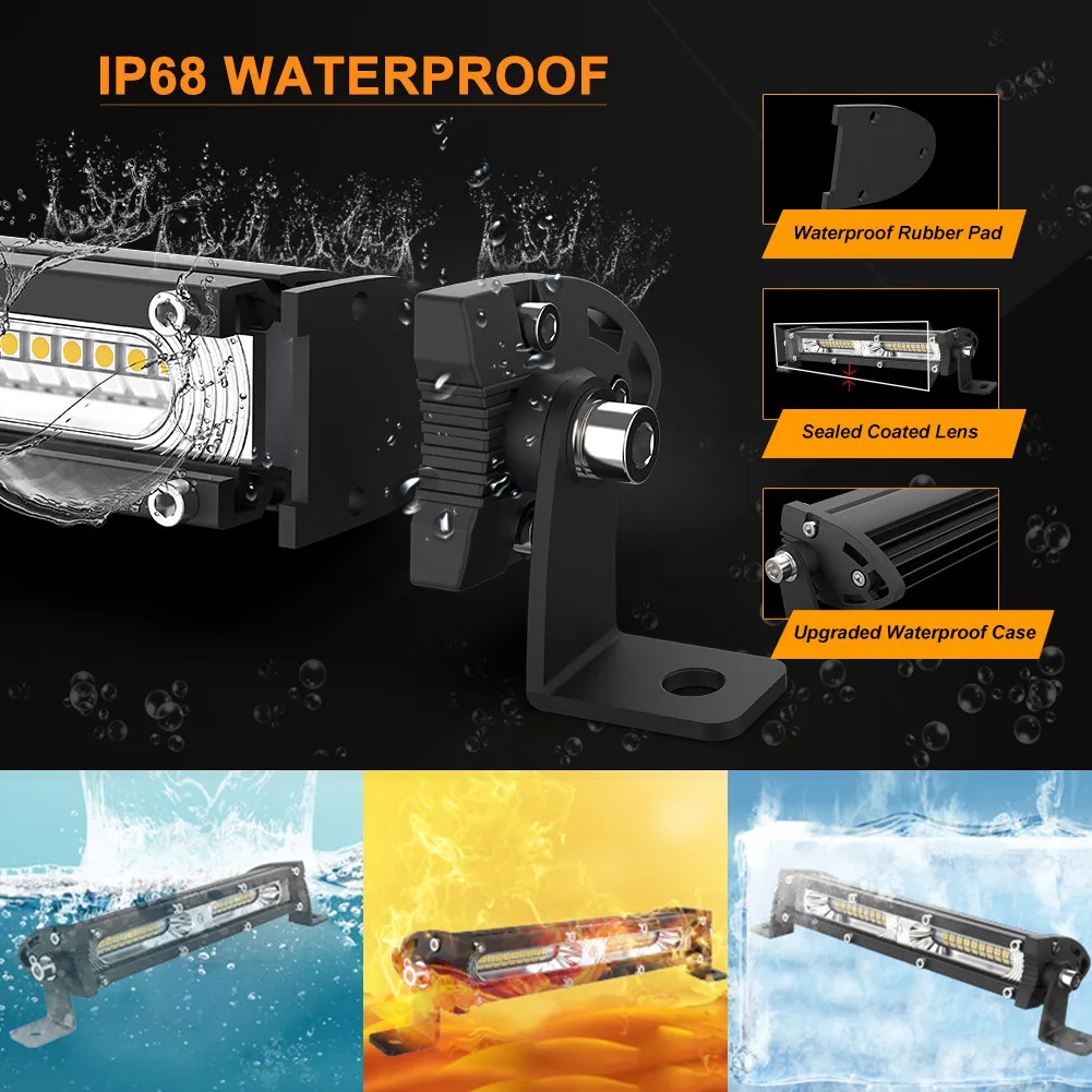 NAOEVO 4x4 barre lumineuse LED - Led Work Light Bar 12 Inch Offroad avis et prix