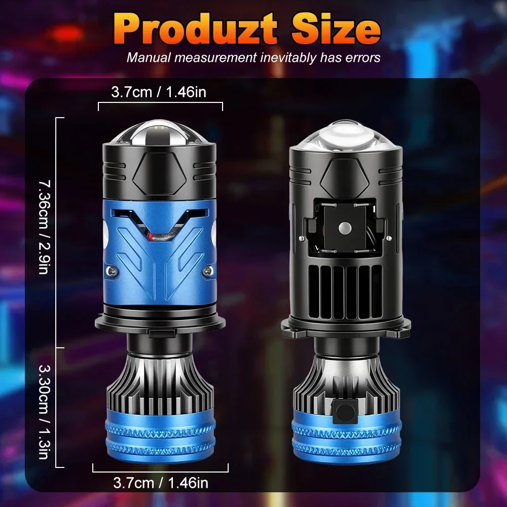 Ampoule de phare LED H4, lenti - Led Headlight H4 Hi Lo 120W avis et prix