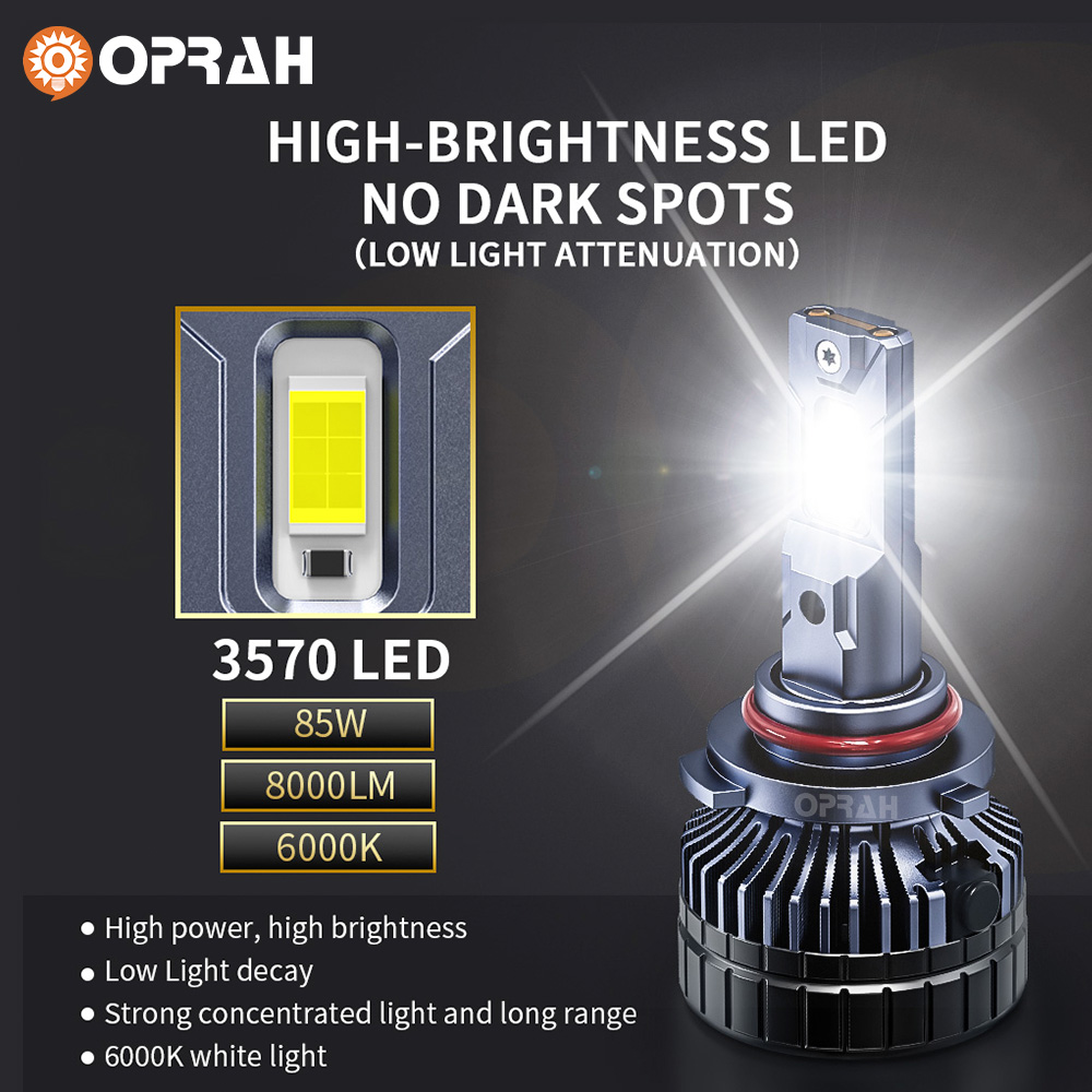 Oprah 2 pièces 170W ampoule de - Car Led Headlight 9005 9006 avis et prix