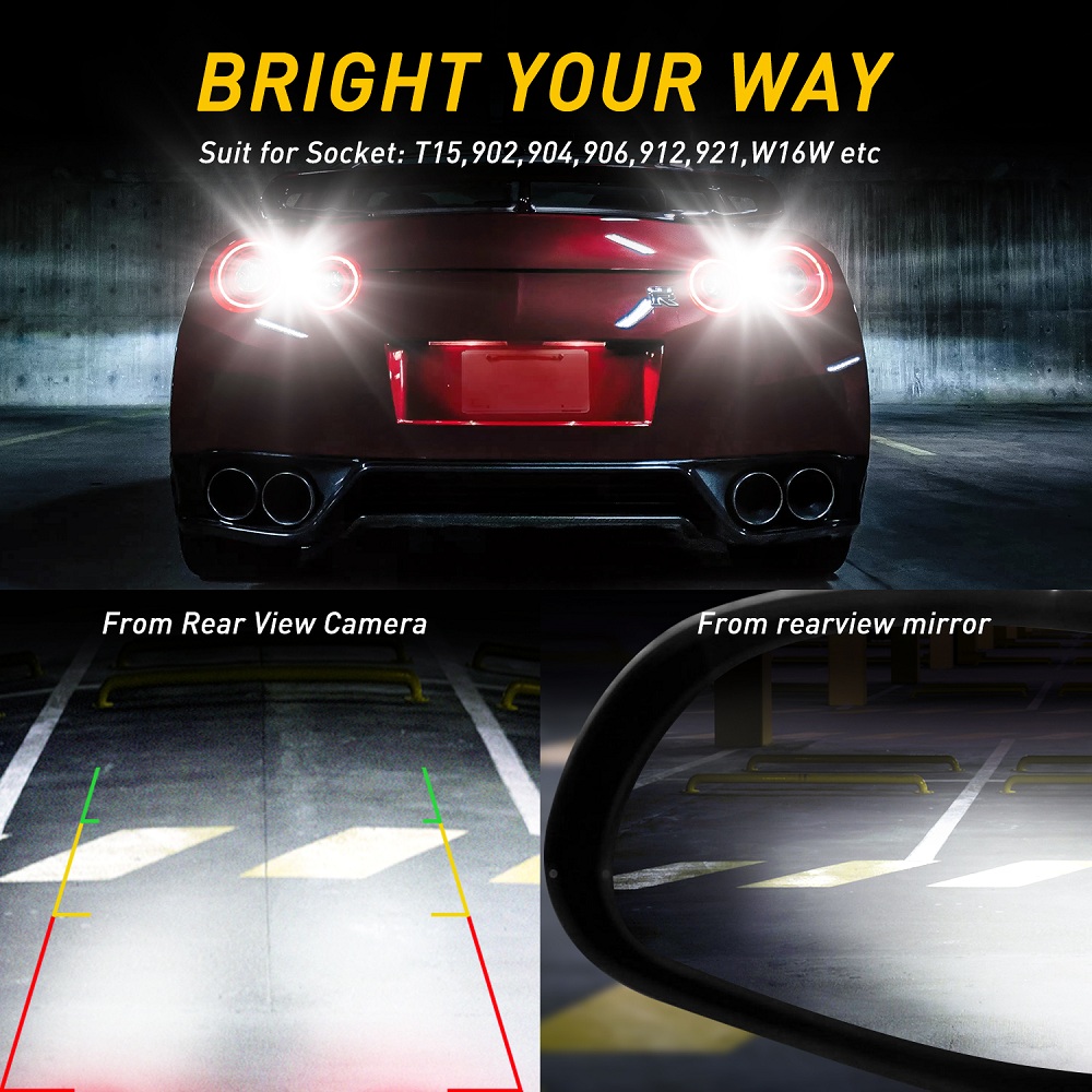 AUXITO 2Pcs 2000LM 921 912 T15 - Led Tail Light Bulb Canbus avis et prix