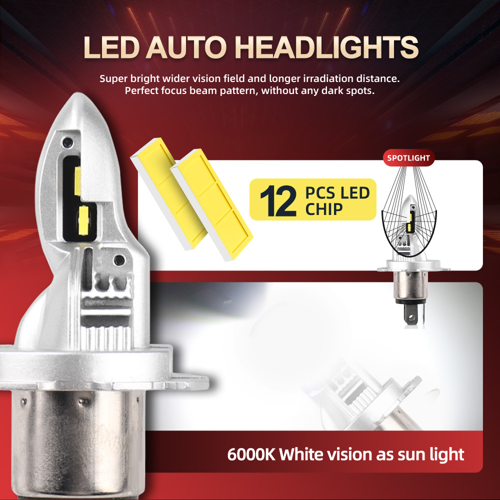 Ampoule de Sauna pour Moto Yam - Motorcycle Led Headlight Bulb H4 avis et prix