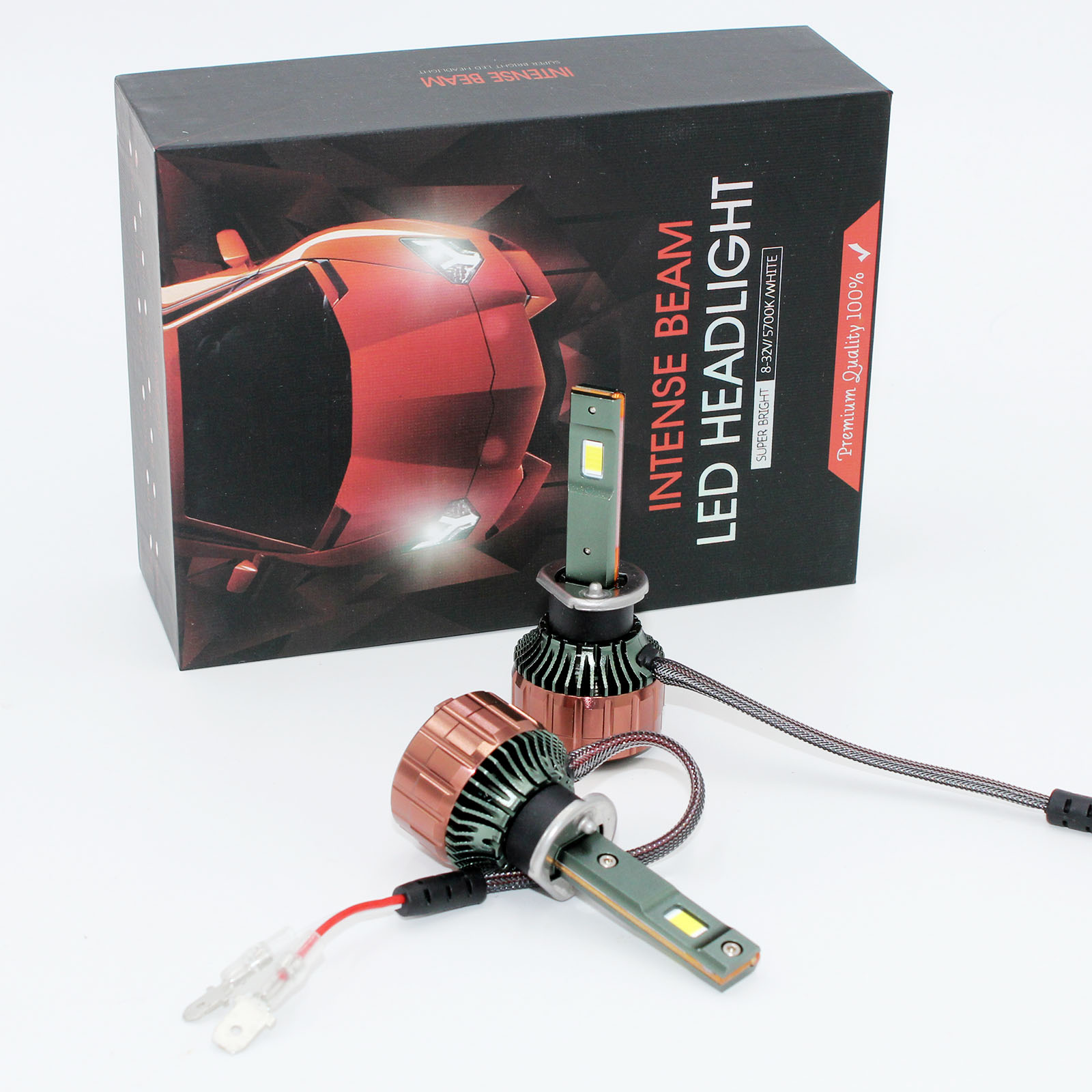 Kit de phares LED H1, 2 pièces - Led Headlight 6500K White 12000Lm avis et prix
