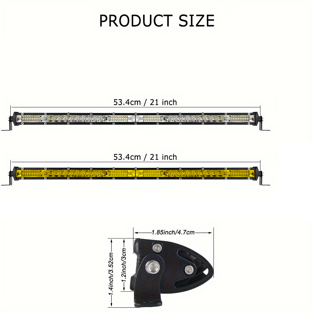 Lampe de travail LED fine à un - Led Work Light Bar 12 Inch Offroad avis et prix