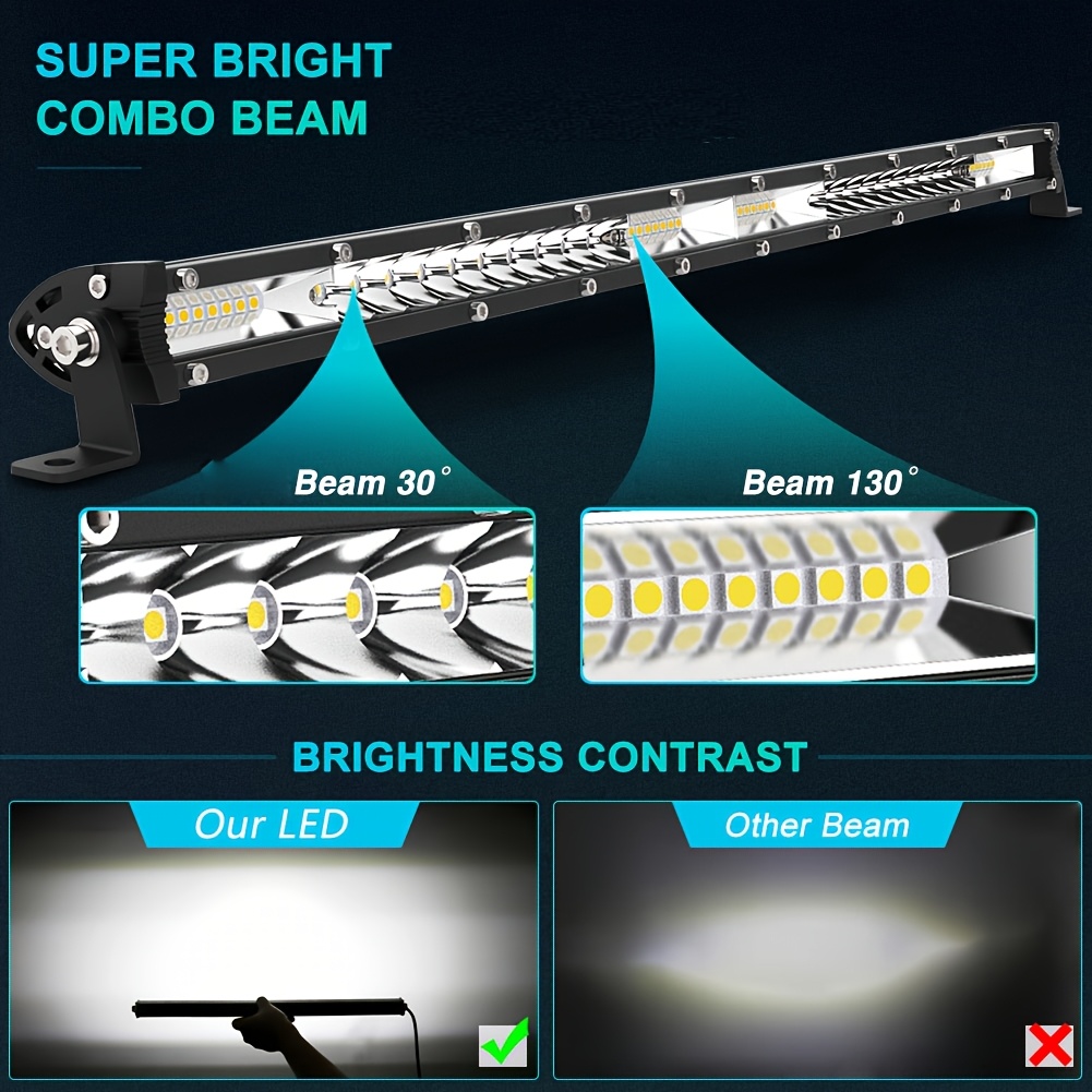 Lampe de travail LED fine à un - Led Work Light Bar 12 Inch Offroad avis et prix