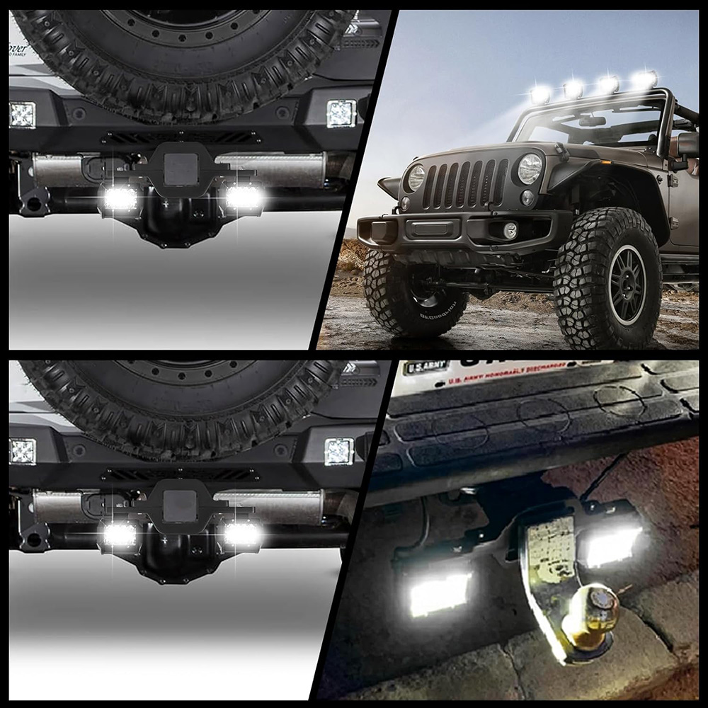 2 pièces dosettes de lumière d - Led Work Light Bar 12 Inch Offroad avis et prix