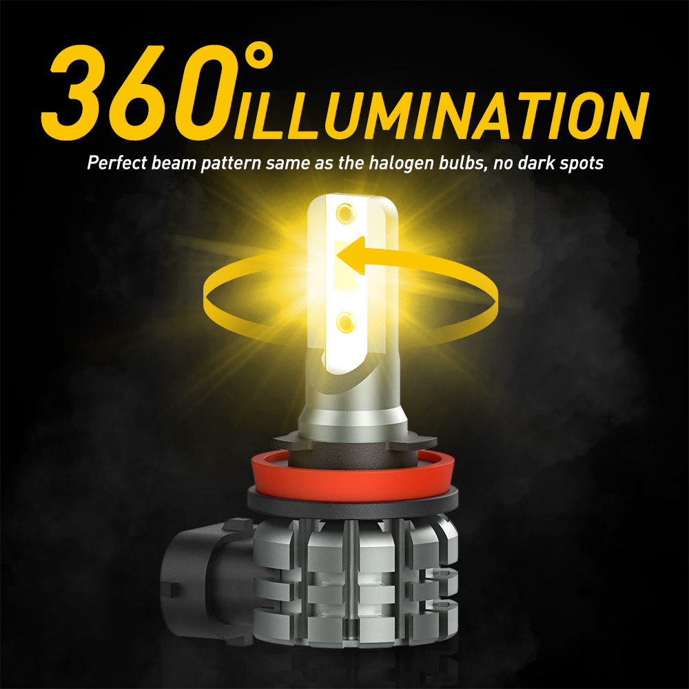 AUXITO – ampoule LED antibroui - Led Fog Light H11 3000K Yellow avis et prix