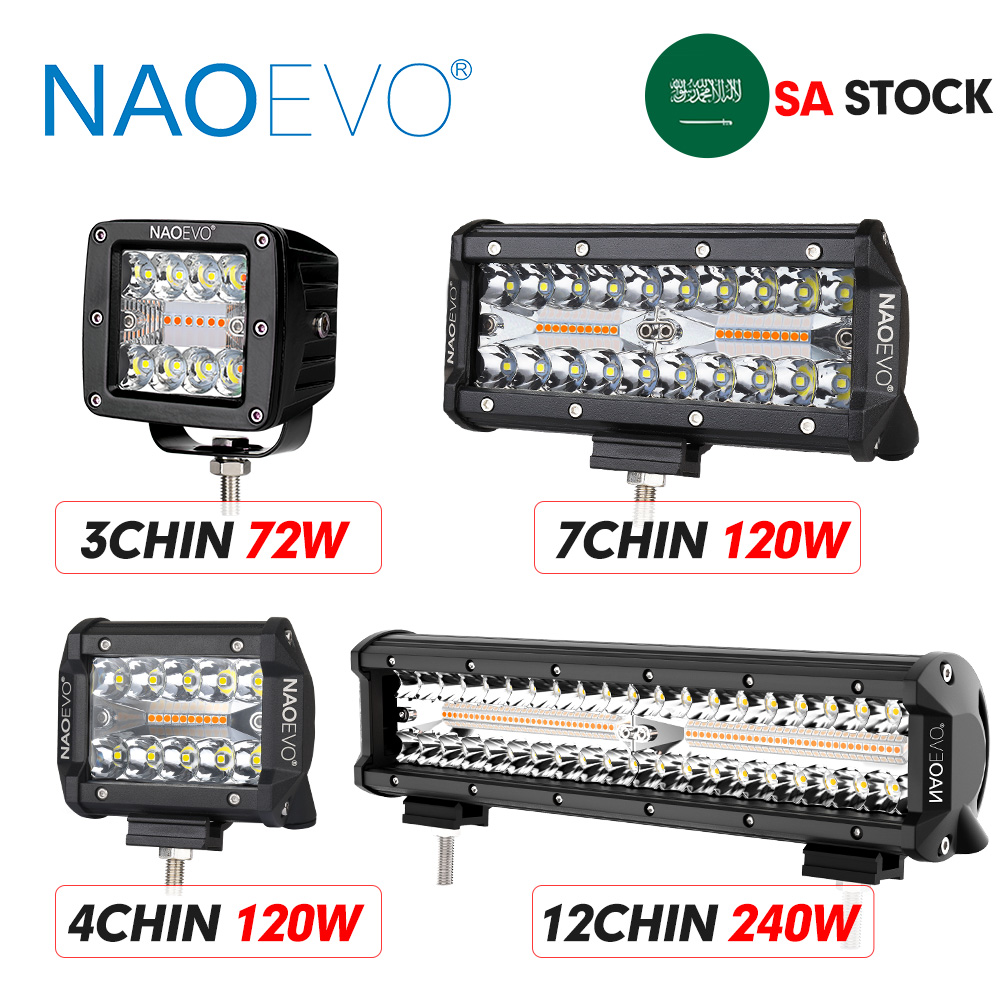 NAOEVO-Barre lumineuse LED tou - Led Work Light Bar 12 Inch Offroad avis et prix