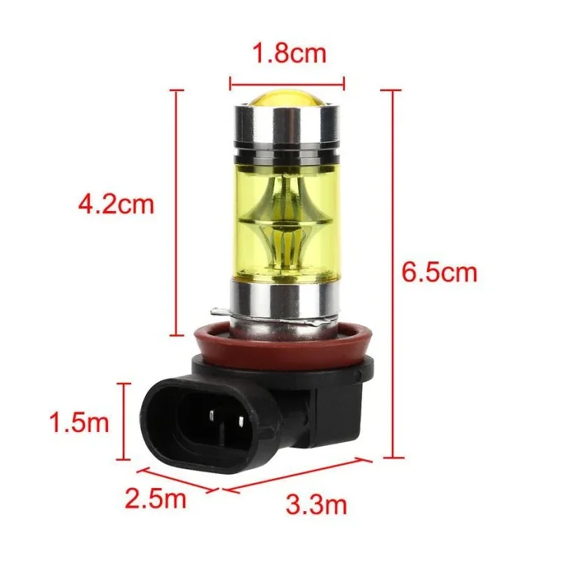2 ampoules LED pour feux de br - Led Fog Light H11 3000K Yellow avis et prix