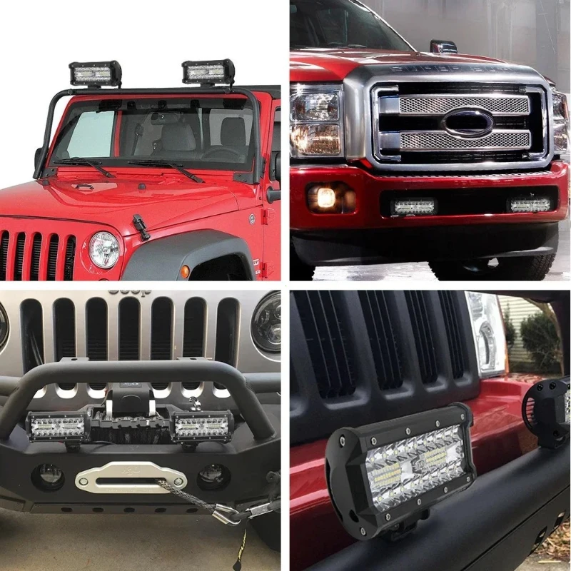 Barre lumineuse LED pour voitu - Led Work Light Bar 12 Inch Offroad avis et prix