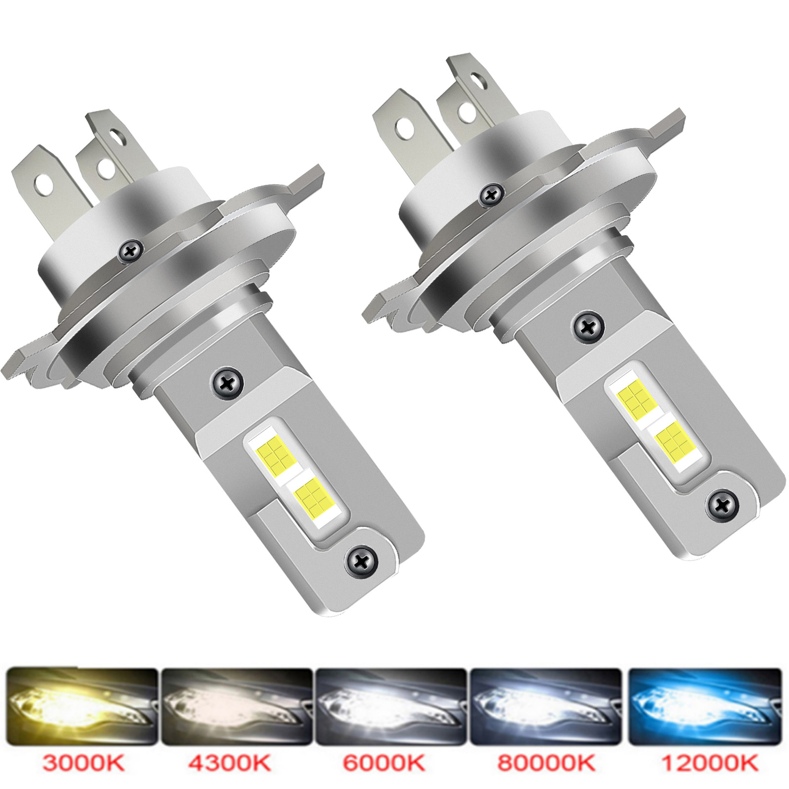 Ampoules de phares LED Canbus  - Led Headlight H4 Hi Lo 120W avis et prix