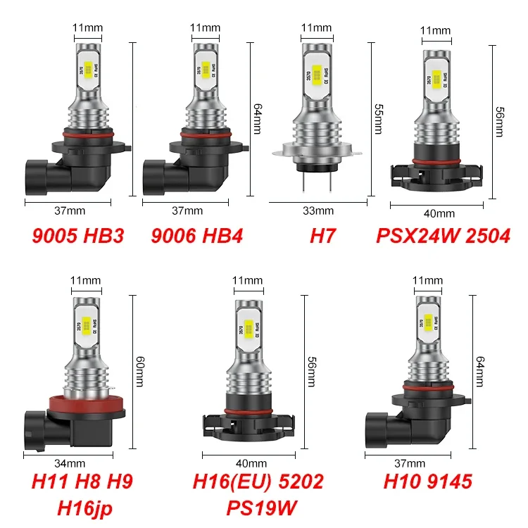 Ampoule anti-brouillard LED po - Car Led Bulb H1 H3 H8 H11 avis et prix
