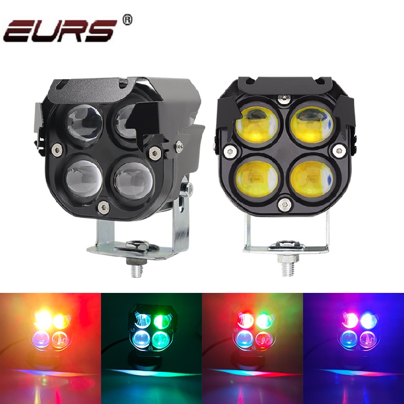 2 pièces 3 pouces 4 RGB Led pr - Led Work Light Bar 12 Inch Offroad avis et prix