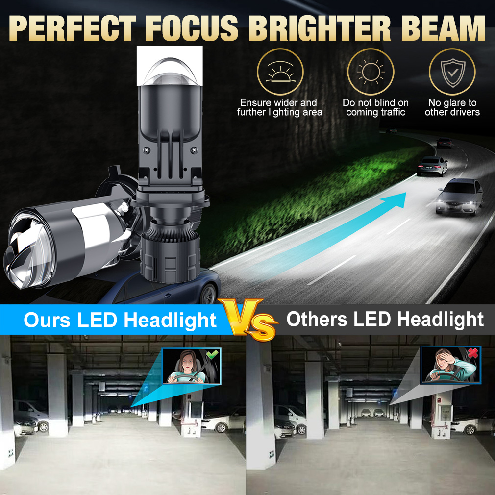 Mini budgétaire LED 120W H4 à  - Led Headlight H4 Hi Lo 120W avis et prix