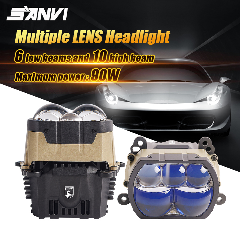 SANVI 180W PX8 carré Bi LED le - Bi Led Projector Lens 3 Inch avis et prix