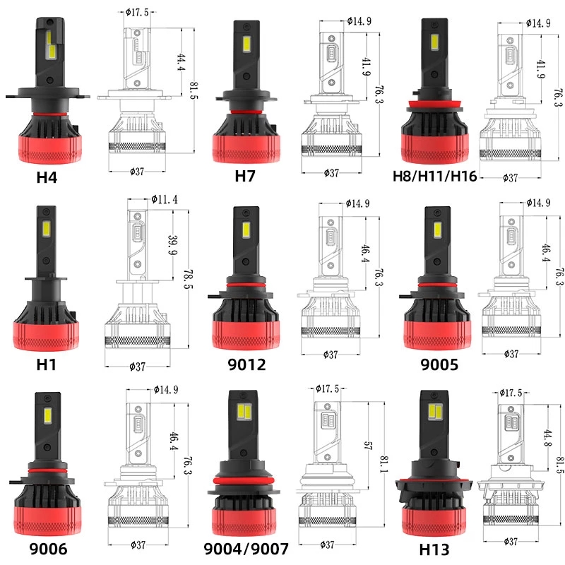 Ampoule de phare LED F5 H7, ph - Led Headlight Bulb H7 20000Lm avis et prix