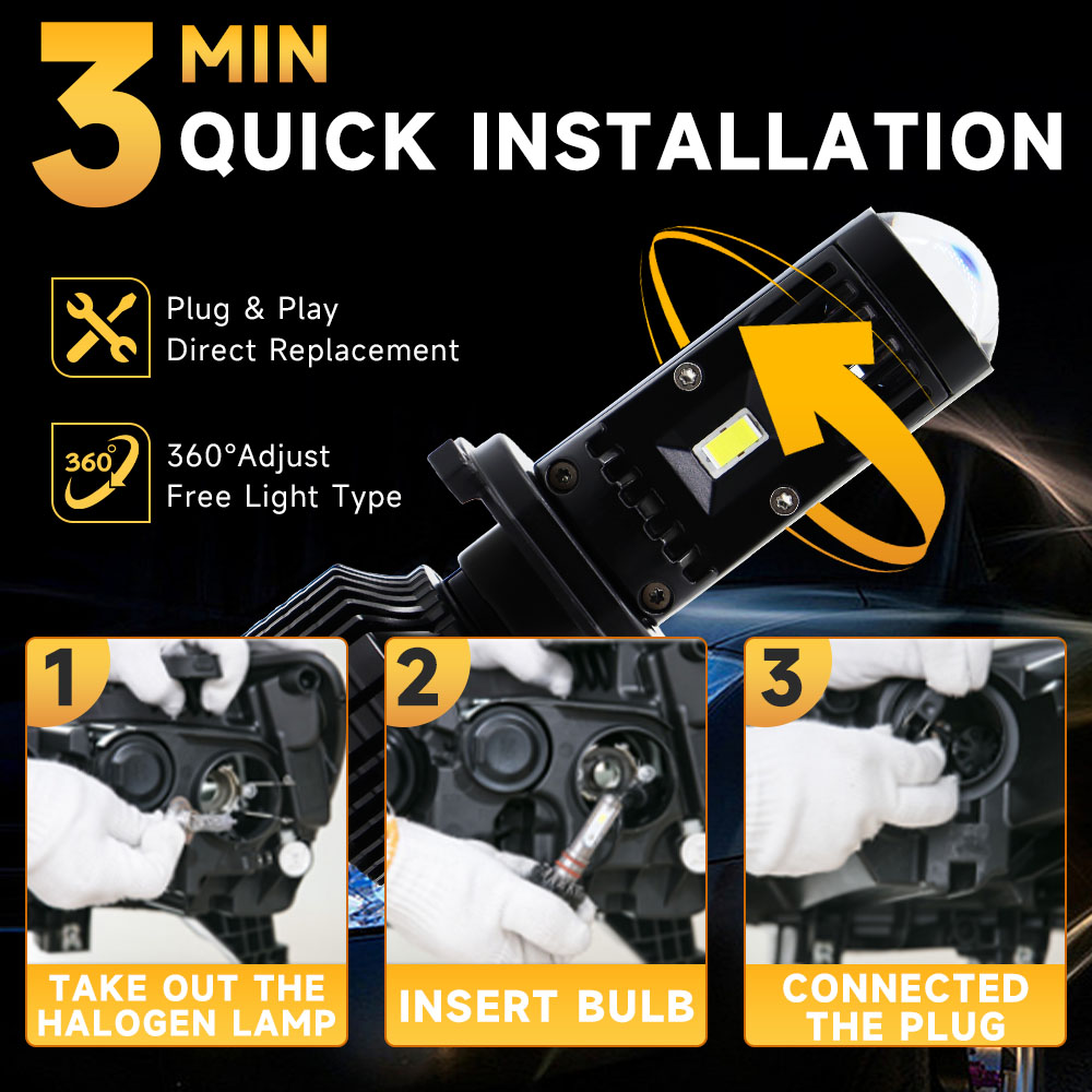 Lampe Canbus H4 H7 LED Y10 Sup - Laser Led Headlight Projector Lens avis et prix
