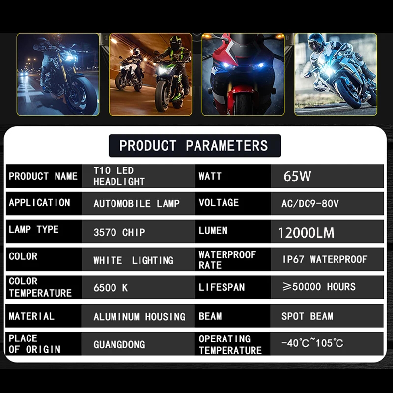 Ampoule de lentille de phare d - Motorcycle Led Headlight Bulb H4 avis et prix