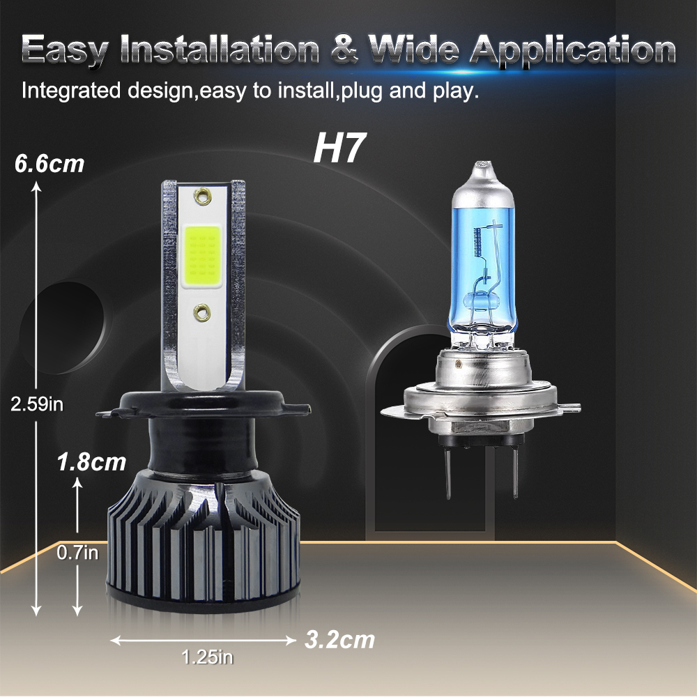 Phare de voiture 30W 9000LM H4 - Car Led Bulb H1 H3 H8 H11 avis et prix