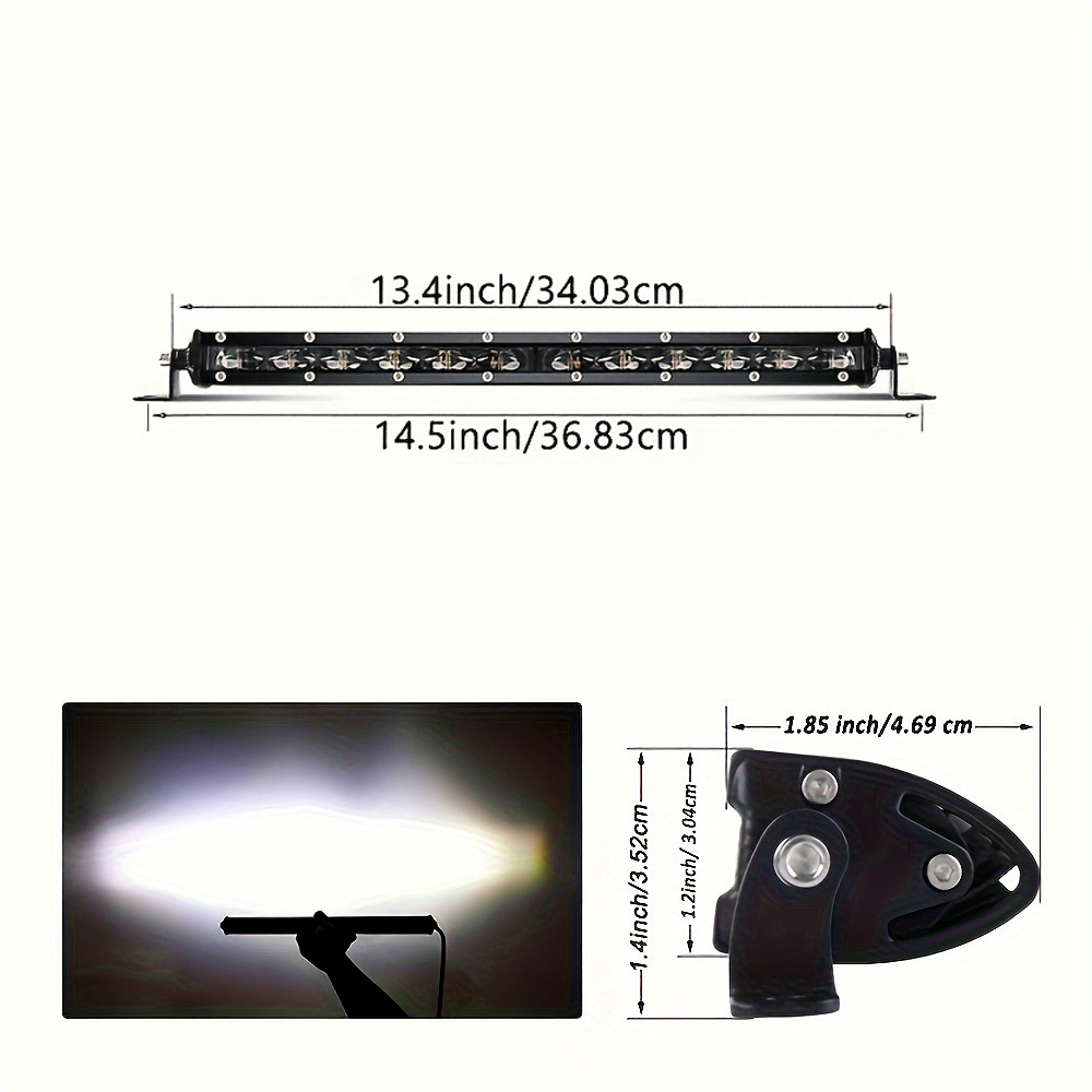 Barre lumineuse LED ultra-fine - Led Work Light Bar 12 Inch Offroad avis et prix