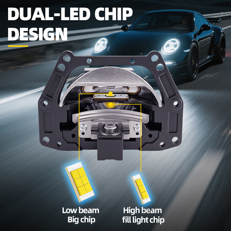 SANVI voiture LK8 Bi LED proje - Car Led Headlight 9005 9006 avis et prix